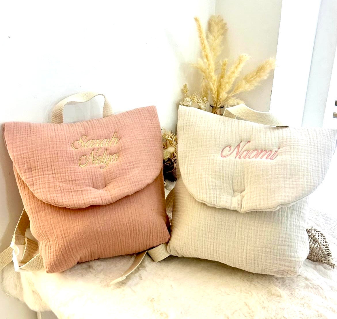 Sac à dos en gaze de coton
