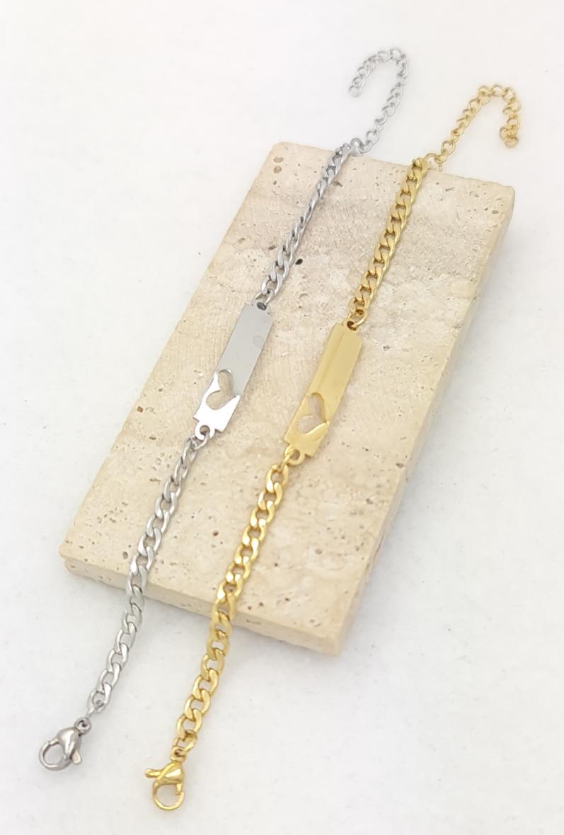 Bracelet femme ou enfant motif cœur