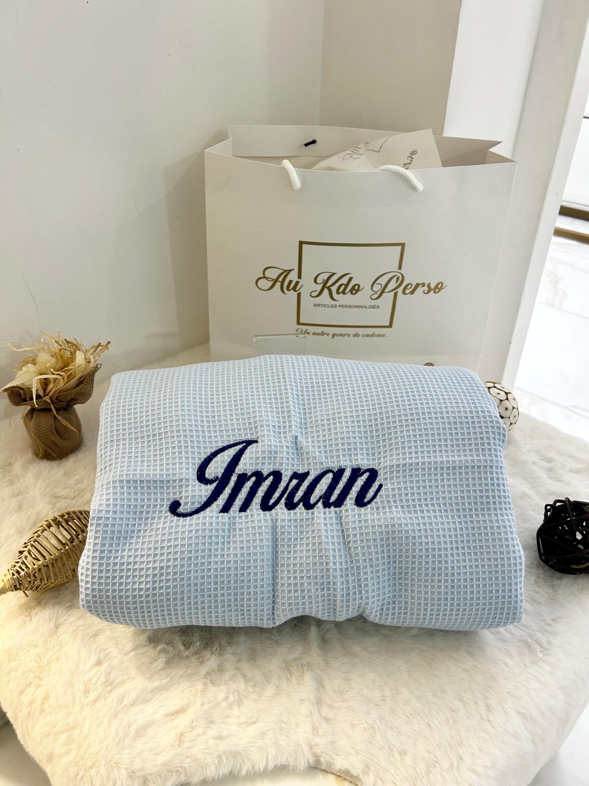 Plaid en coton nid d’abeille - AU KDO PERSO