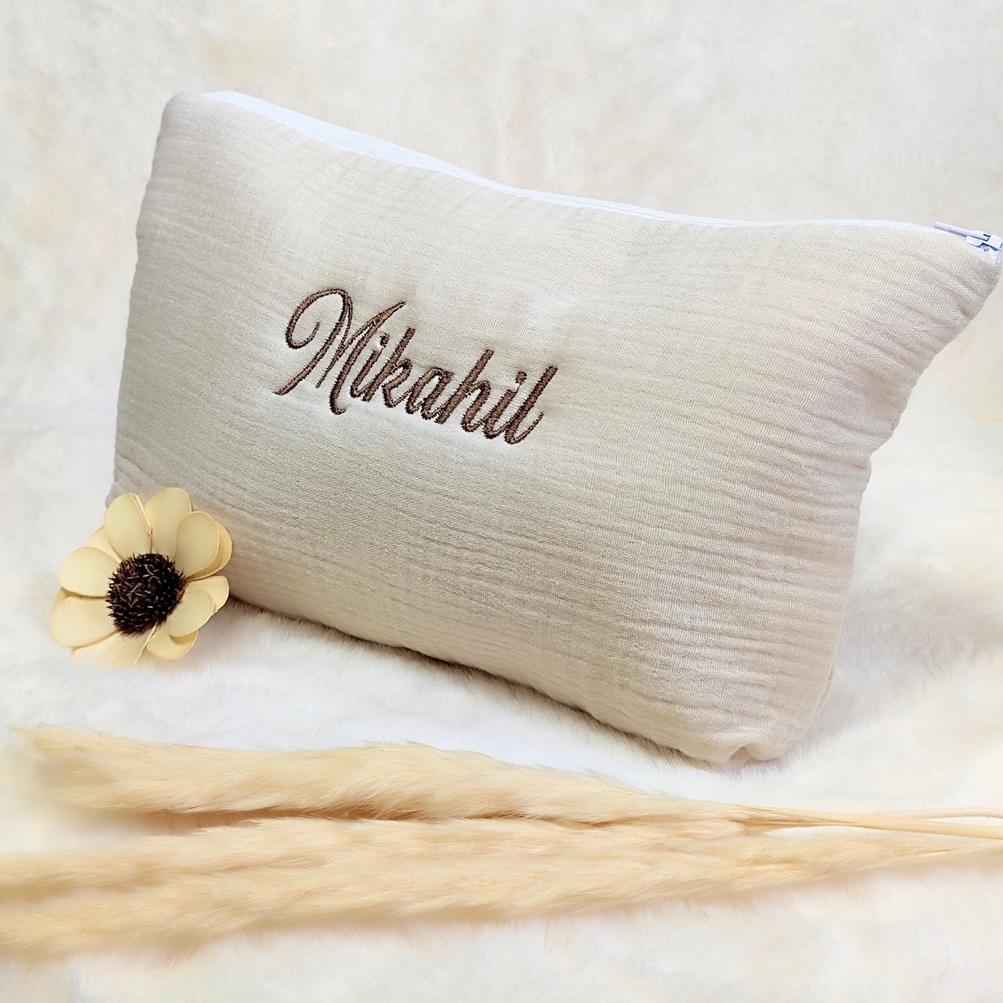 Trousse en gaze de coton