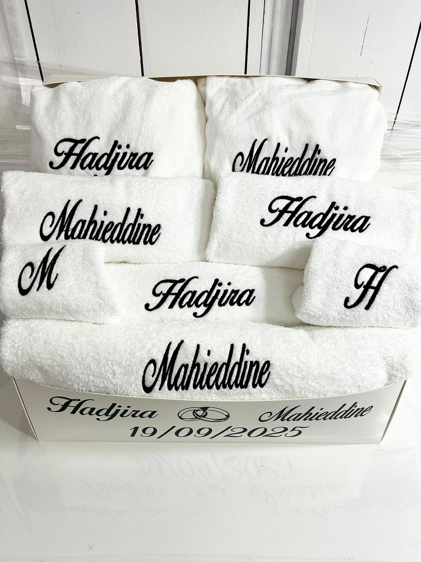 Coffret Mariage personnalisé Broderie