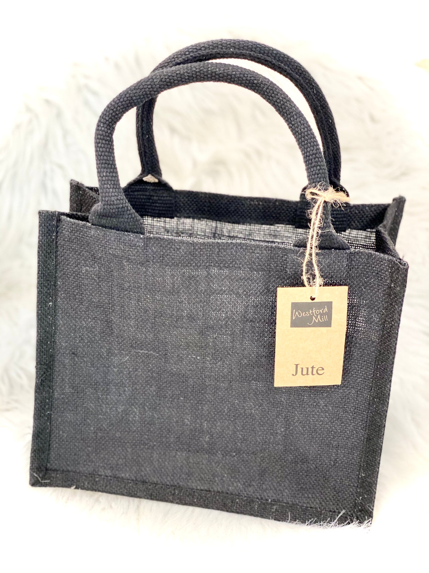 Petit sac en jute à personnaliser