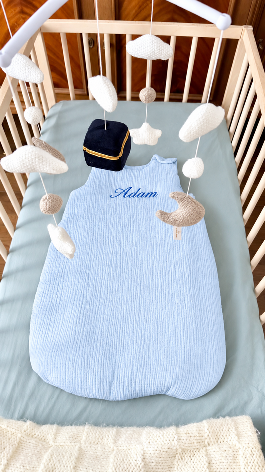 Gigoteuse layette en gaze de coton