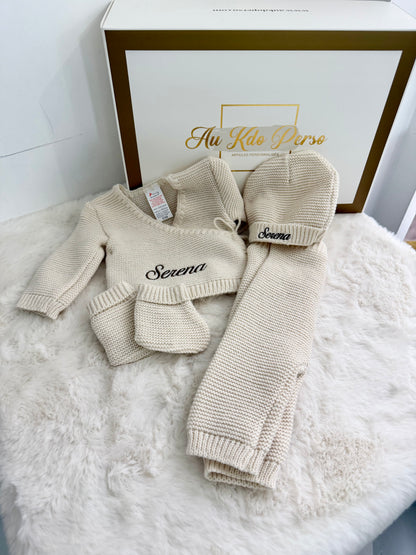 Ensemble Naissance Personnalisé – Broderie Prénom
