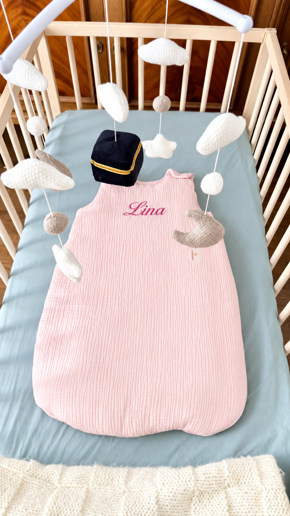 Gigoteuse layette en gaze de coton