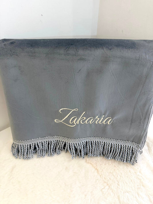 Grand tapis de prière brodé