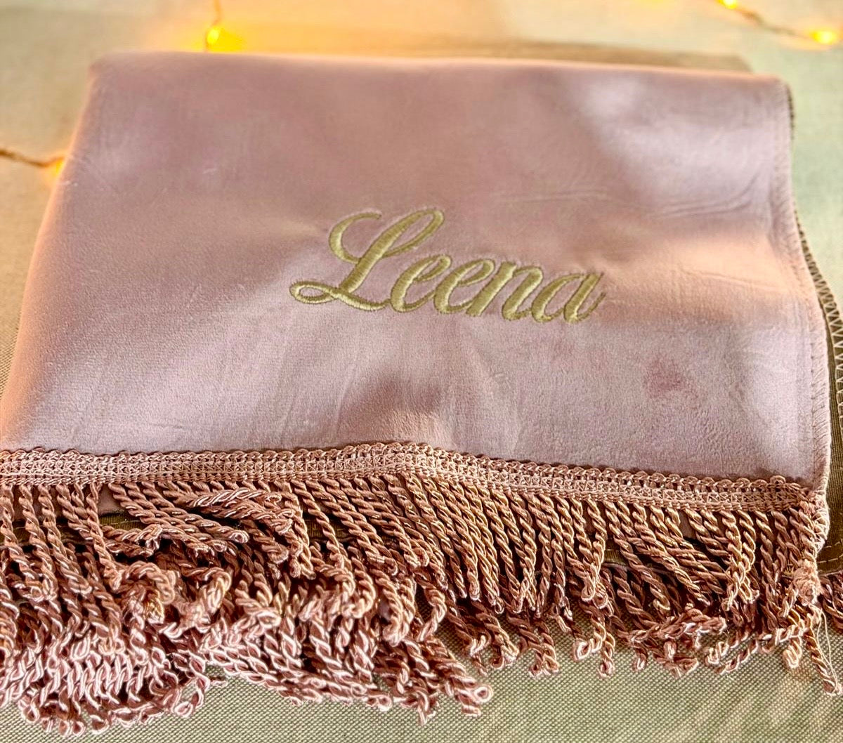 Grand tapis de prière brodé