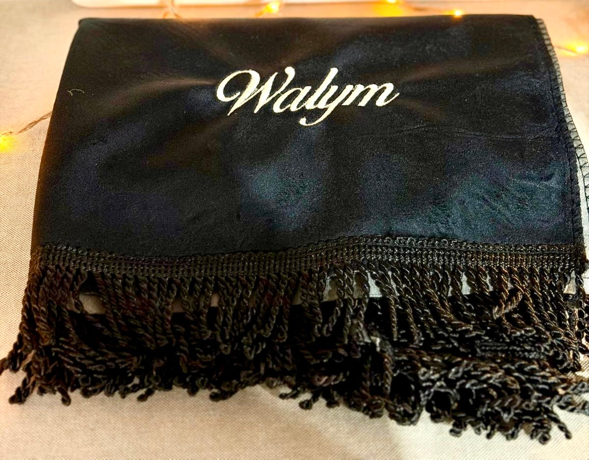 Grand tapis de prière brodé