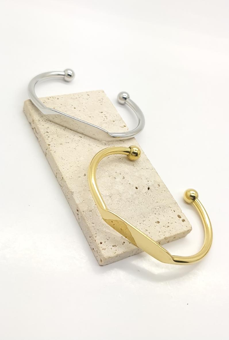 Bracelet Jonc Personnalisé Gravé – Or ou Argent