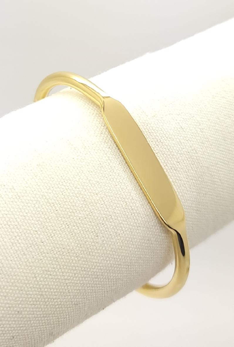 Bracelet Jonc Personnalisé Gravé – Or ou Argent