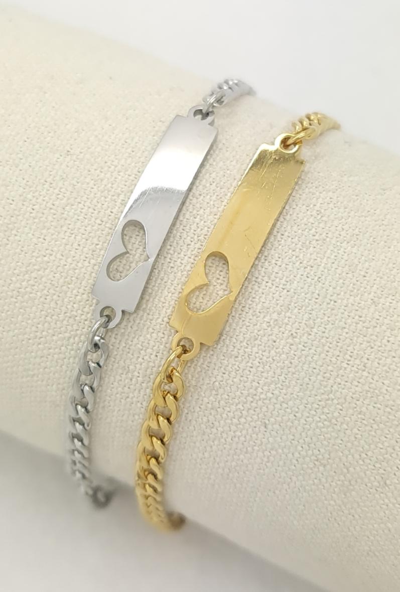 Bracelet femme ou enfant motif cœur