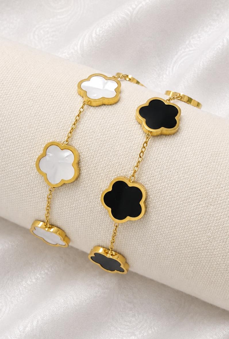 Bracelet fleurs colorées