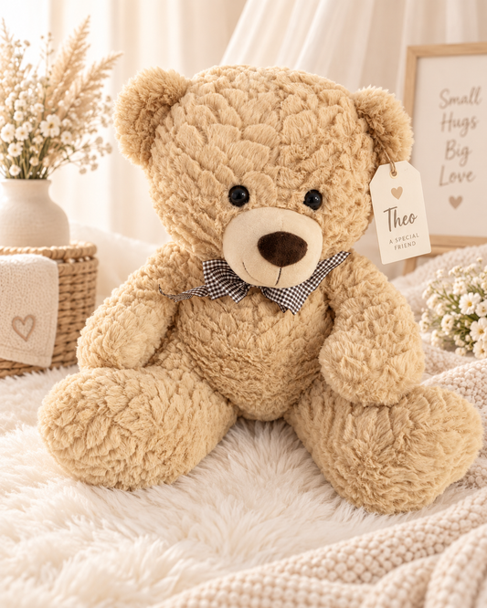 Peluche Ours Douce Bébé – Cadeau Naissance Personnalisable