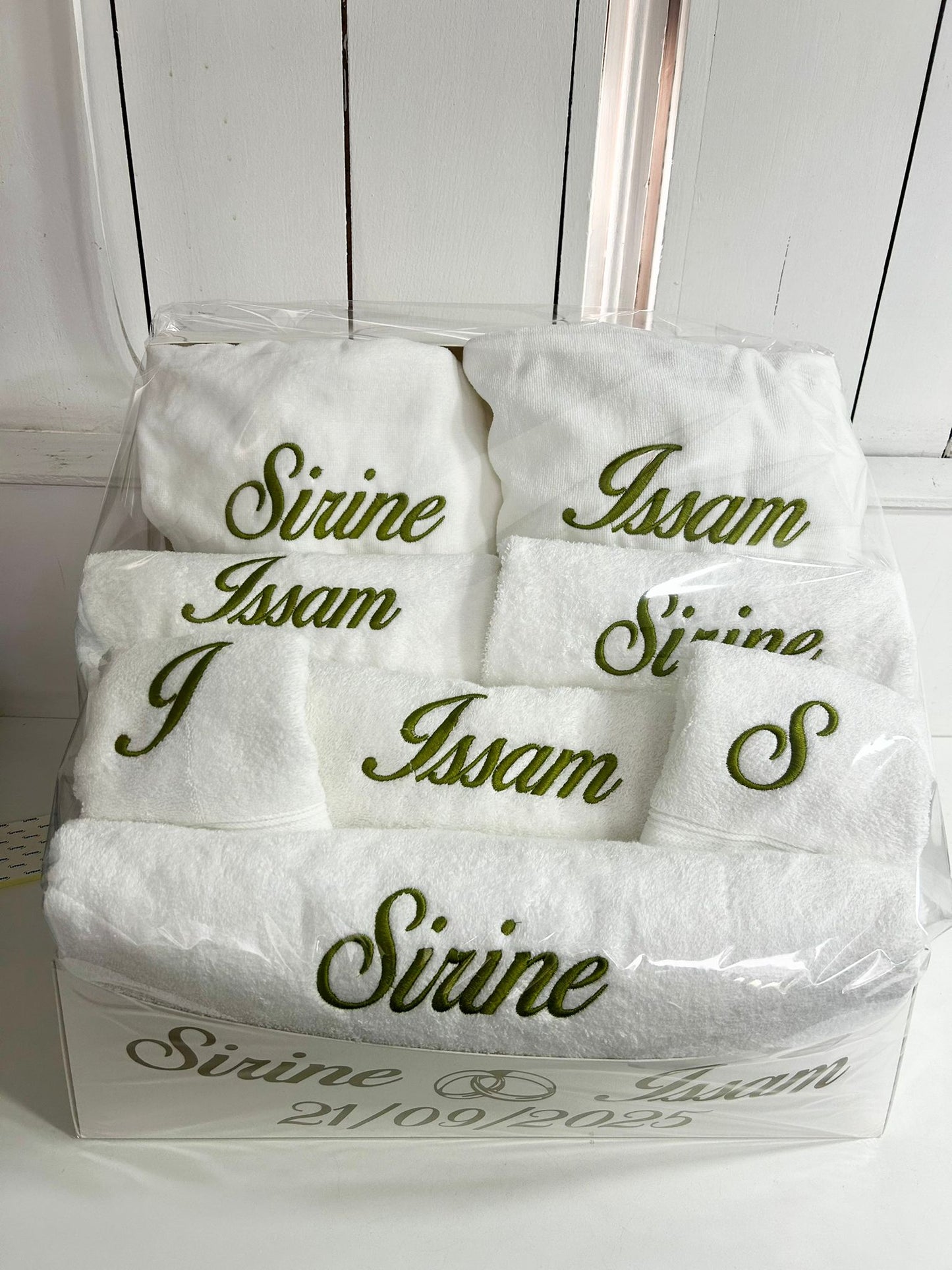 Coffret Mariage personnalisé Broderie