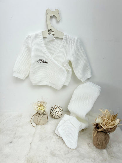 Ensemble Naissance Personnalisé – Broderie Prénom