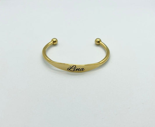 Jonc Naissance Personnalisé – Or ou Argent